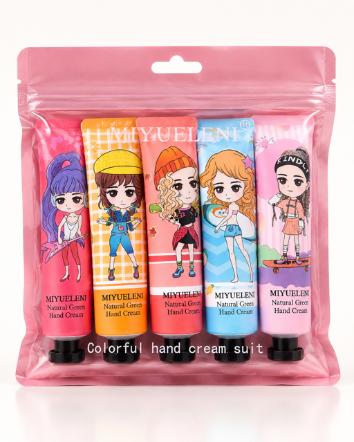 پک ۵ عددی کرم دست فانتزی MIYUELENI مدل Colorful Hand Cream